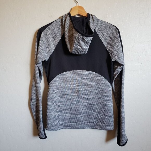 Athleta Snowscape Hooded Jacket Full Zip Stretchy Grey Space Dye Size Women's XS - Picture 7 of 10